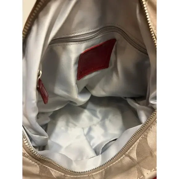 Coach Daisy Poppy Signature Red And Tan shoulder bag Y2K - Picture 15 of 16